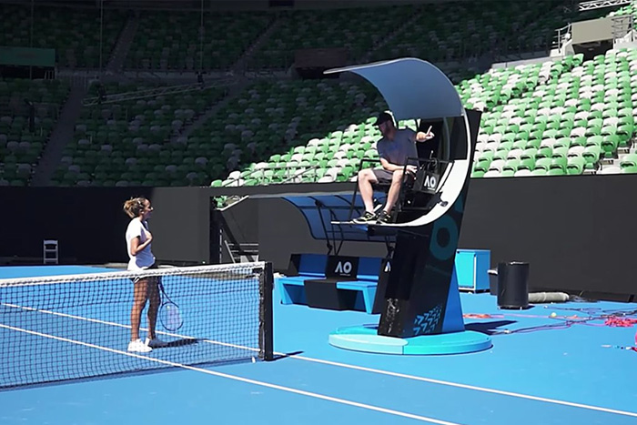 Lifting the bar with space-age Australian Open seats